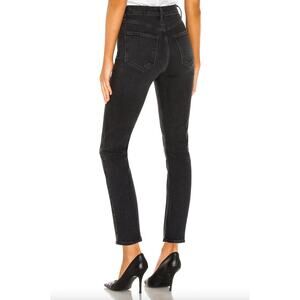 AGOLDE Riley Crop Black Jeans Size 27